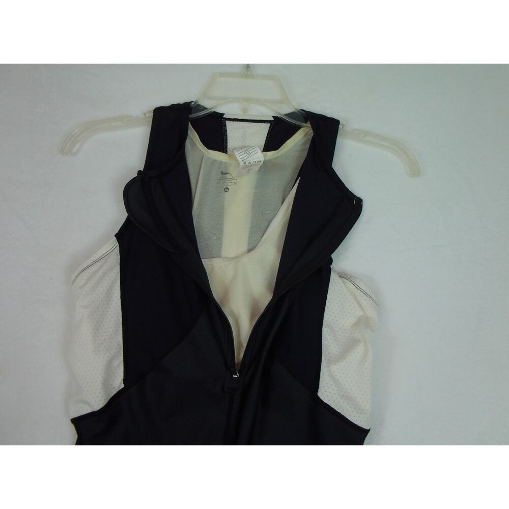 Nike Women One Piece Boyleg Swimsuit Zip Up Racerback Bathing Suits Athletic XL - Picture 8 of 13